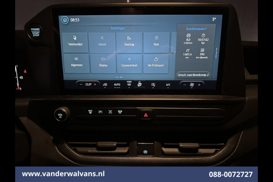 Ford Transit Custom 2.0 TDCI 136pk L2H1 Dubbele Cabine Euro6 Airco | 6-Zits | Camera | Apple Carplay | Cruisecontrol | LED Android Auto, Parkeersensoren, Verwarmde voorruit, Bijrijdersbank, 2800kg trekvermogen