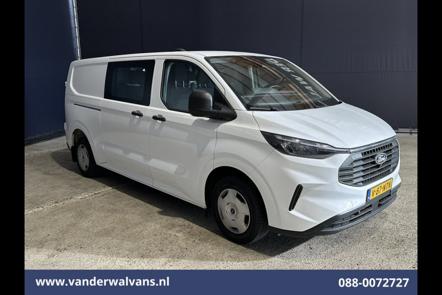 Ford Transit Custom 2.0 TDCI 136pk L2H1 Dubbele Cabine Euro6 Airco | 6-Zits | Camera | Apple Carplay | Cruisecontrol | LED Android Auto, Parkeersensoren, Verwarmde voorruit, Bijrijdersbank, 2800kg trekvermogen