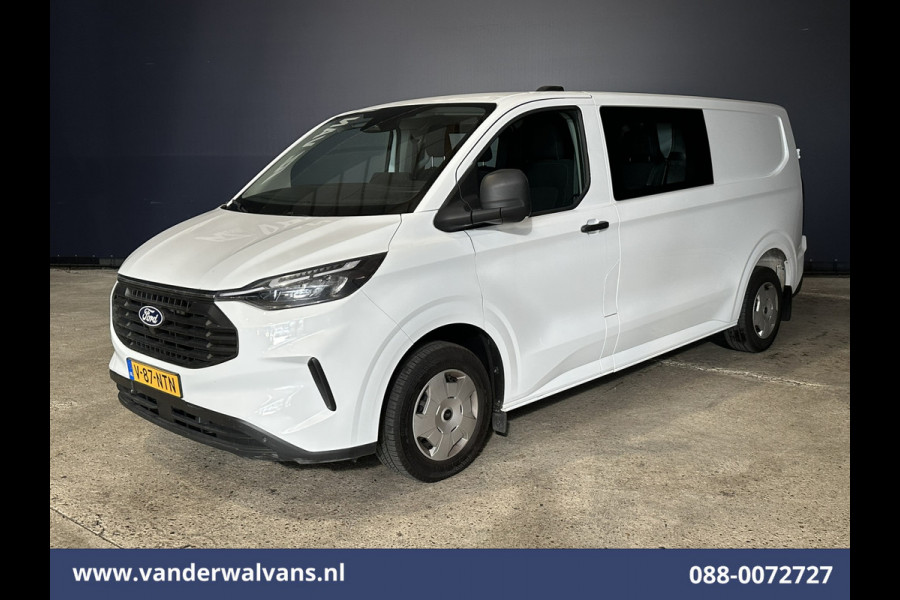 Ford Transit Custom 2.0 TDCI 136pk L2H1 Dubbele Cabine Euro6 Airco | 6-Zits | Camera | Apple Carplay | Cruisecontrol | LED Android Auto, Parkeersensoren, Verwarmde voorruit, Bijrijdersbank, 2800kg trekvermogen