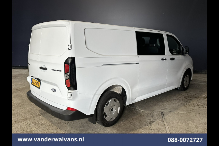 Ford Transit Custom 2.0 TDCI 136pk L2H1 Dubbele Cabine Euro6 Airco | 6-Zits | Camera | Apple Carplay | Cruisecontrol | LED Android Auto, Parkeersensoren, Verwarmde voorruit, Bijrijdersbank, 2800kg trekvermogen
