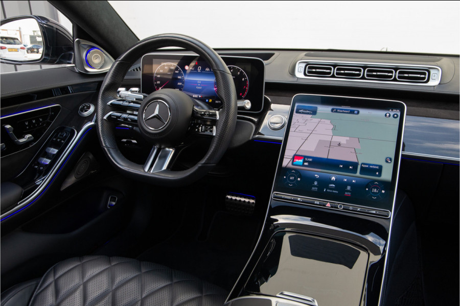 Mercedes-Benz S-Klasse 450 Lang AMG Chauffeurspakket, Achterasbesturing, Leder Exclusief, Massage, Burmester, Head-up
