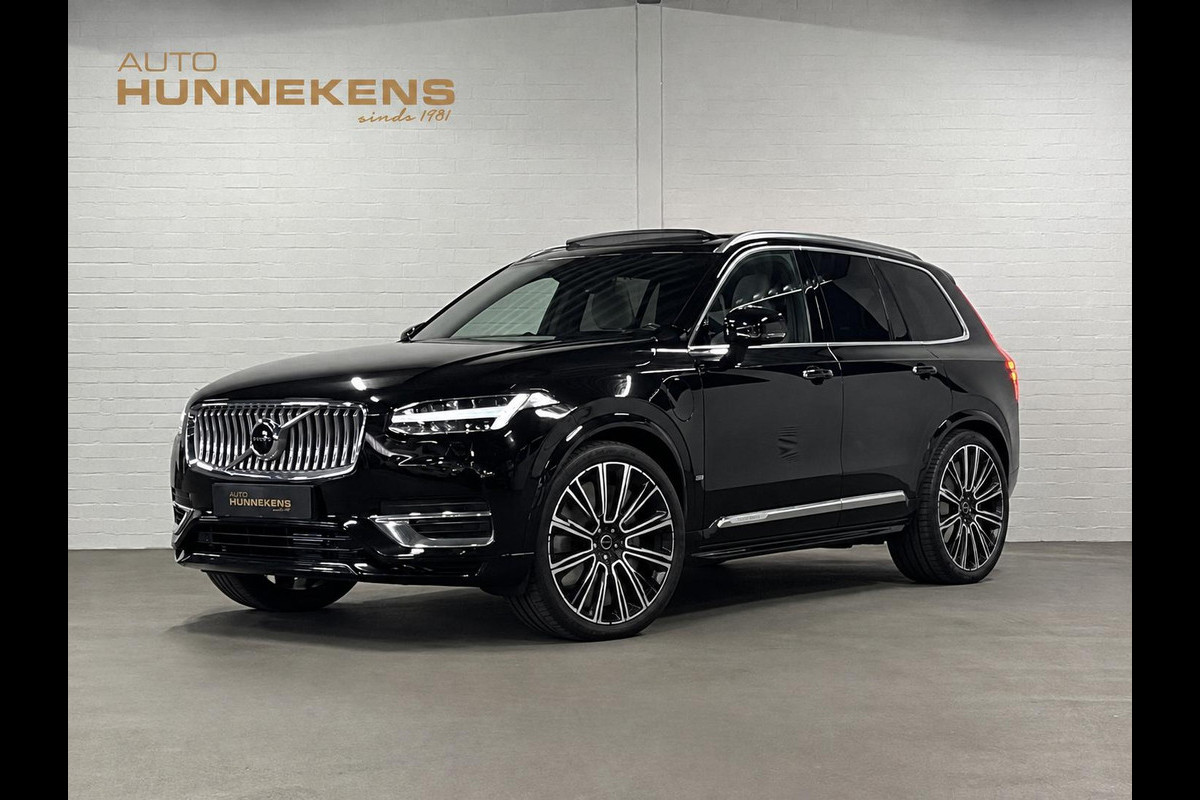 Volvo XC90 2.0 T8 Recharge AWD Inscription SOH 99% Luchtvering | Trekhaak | Bowers & Wilkins | Open dak | Adapt. Cruise | Long range | Stuur-/stoelverwarming | Head-up | Memory | 7 persoons