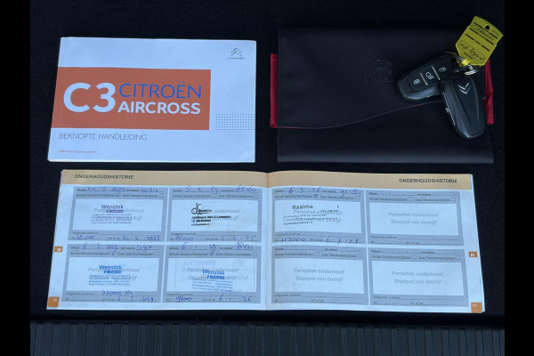 Citroën C3 Aircross 1.2 PureTech S&S Shine ✓D-riem vv in 2025✓Dealer Onderhouden✓Camera✓Trekhaak✓Keyless✓2e Eigenaar✓Draadloze telefoonlader✓Head-up Display✓Carplay✓Navi✓Clima✓Cruise✓Pdc V+A✓Rijstrooksensor✓Dodehoeksensor✓110pk✓17'' Lm velgen✓N.A.P✓Apk tot 01-2027