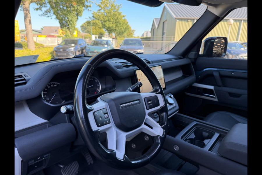 Land Rover Defender 110 2.0 P400e 110 S Trekhaak Panoramadak Meridian audio 20 inch velgen (BLACK) Luchtvering 3d camera adaptive cruise