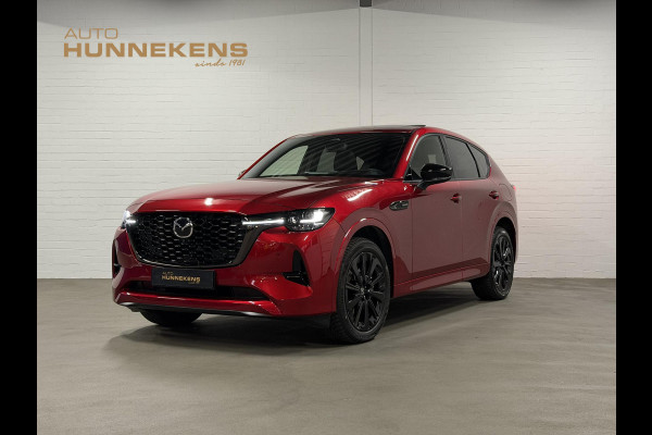 Mazda CX-60 2.5 e-SkyActiv PHEV Homura Plus Open dak | Adapt. Cruise | Stoelventilatie | Stuur-/Stoelverwarming | 360 camera | Head-up | Carplay | Bose sound | Memory