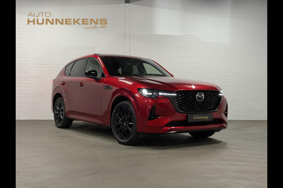 Mazda CX-60 2.5 e-SkyActiv PHEV Homura Plus Open dak | Adapt. Cruise | Stoelventilatie | Stuur-/Stoelverwarming | 360 camera | Head-up | Carplay | Bose sound | Memory