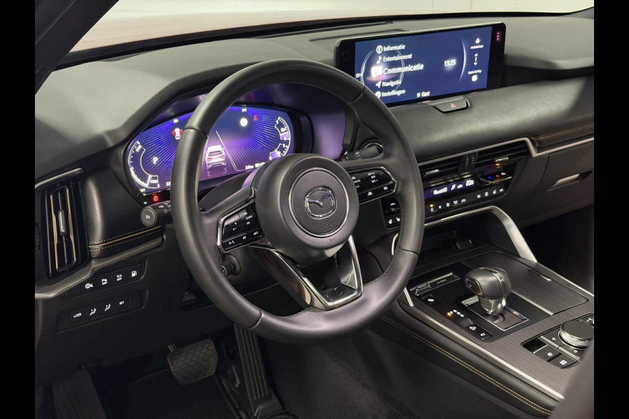 Mazda CX-60 2.5 e-SkyActiv PHEV Homura Plus Open dak | Adapt. Cruise | Stoelventilatie | Stuur-/Stoelverwarming | 360 camera | Head-up | Carplay | Bose sound | Memory