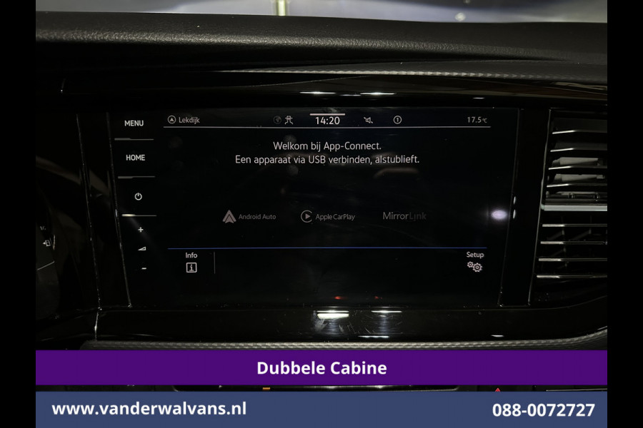 Volkswagen Transporter 2.0 TDI 150pk Automaat L2H1 BULLI Dubbele Cabine Euro6 Airco | 5-Zits | Camera | Navigatie | Apple Carplay LED, Android Auto, Adaptieve Cruisecontrol, LM Velgen, Leder, 2500kg Trekhaak, Parkeersensoren, Verwarmde voorruit