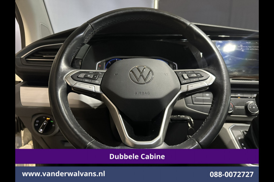 Volkswagen Transporter 2.0 TDI 150pk Automaat L2H1 BULLI Dubbele Cabine Euro6 Airco | 5-Zits | Camera | Navigatie | Apple Carplay LED, Android Auto, Adaptieve Cruisecontrol, LM Velgen, Leder, 2500kg Trekhaak, Parkeersensoren, Verwarmde voorruit
