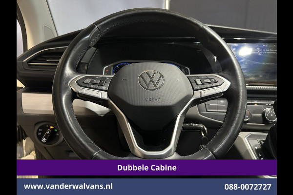 Volkswagen Transporter 2.0 TDI 150pk Automaat L2H1 BULLI Dubbele Cabine Euro6 Airco | 5-Zits | Camera | Navigatie | Apple Carplay LED, Android Auto, Adaptieve Cruisecontrol, LM Velgen, Leder, 2500kg Trekhaak, Parkeersensoren, Verwarmde voorruit