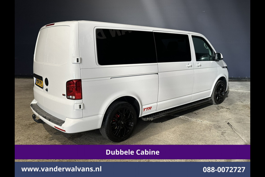 Volkswagen Transporter 2.0 TDI 150pk Automaat L2H1 BULLI Dubbele Cabine Euro6 Airco | 5-Zits | Camera | Navigatie | Apple Carplay LED, Android Auto, Adaptieve Cruisecontrol, LM Velgen, Leder, 2500kg Trekhaak, Parkeersensoren, Verwarmde voorruit