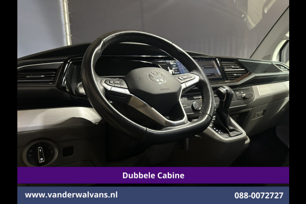 Volkswagen Transporter 2.0 TDI 150pk Automaat L2H1 BULLI Dubbele Cabine Euro6 Airco | 5-Zits | Camera | Navigatie | Apple Carplay LED, Android Auto, Adaptieve Cruisecontrol, LM Velgen, Leder, 2500kg Trekhaak, Parkeersensoren, Verwarmde voorruit