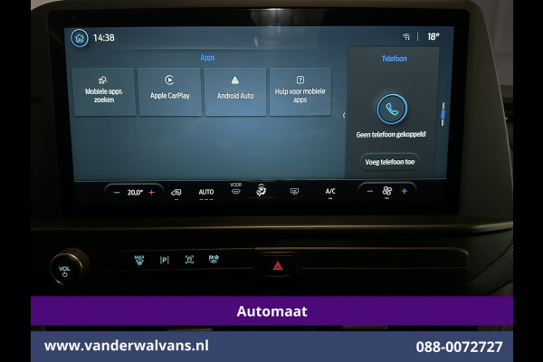 Ford Transit Custom 2.0 TDCI 136pk Automaat L1H1 Euro6 Airco | Camera | Apple Carplay | LED | Cruisecontrol | 2470kg Trekhaak Android Auto, Verwarmde voorruit, Parkeersensoren, Bijrijdersbank