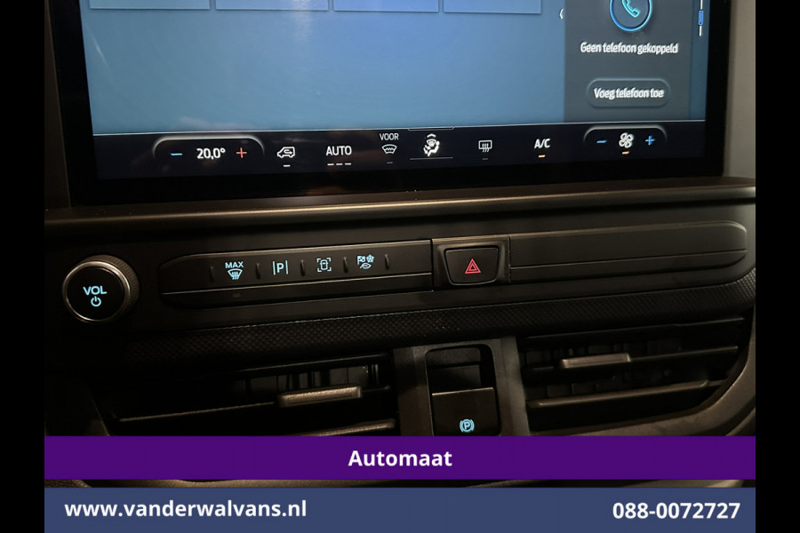 Ford Transit Custom 2.0 TDCI 136pk Automaat L1H1 Euro6 Airco | Camera | Apple Carplay | LED | Cruisecontrol | 2470kg Trekhaak Android Auto, Verwarmde voorruit, Parkeersensoren, Bijrijdersbank