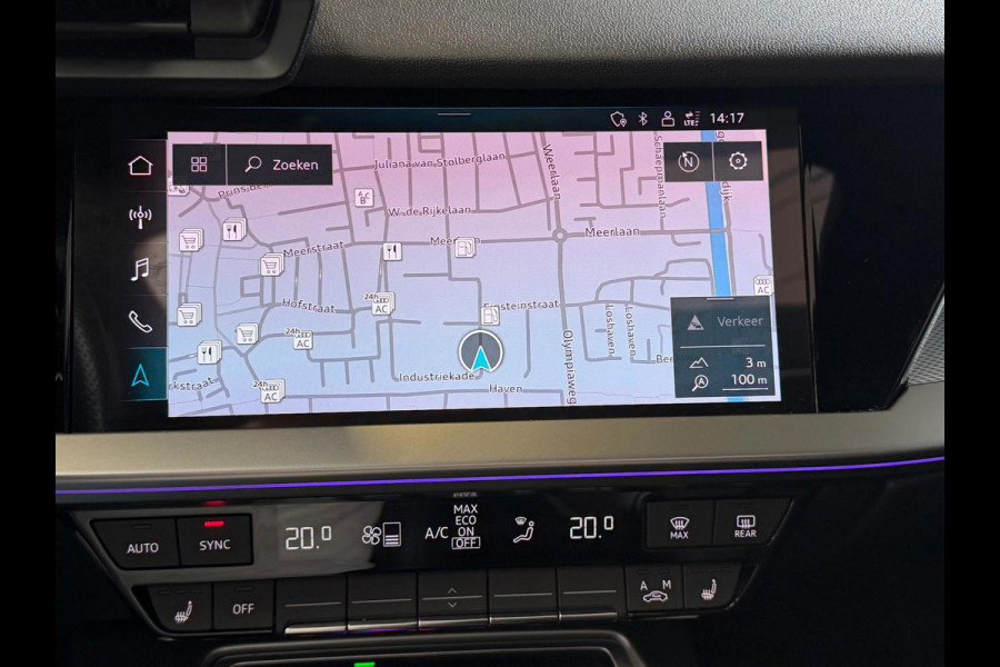 Audi A3 Sportback 40 TFSI e S-Line, Pano, Camera, carplay, Stoelverwarming, Elektrische achterklep,