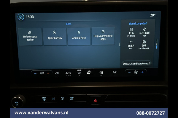 Ford Transit Custom 2.0 TDCI 136pk L2H1 Euro6 Airco | Camera | LED | Apple Carplay | Cruisecontrol Android Auto, Verwarmde voorruit, Parkeersensoren, Bijrijdersbank, 2740kg trekvermogen