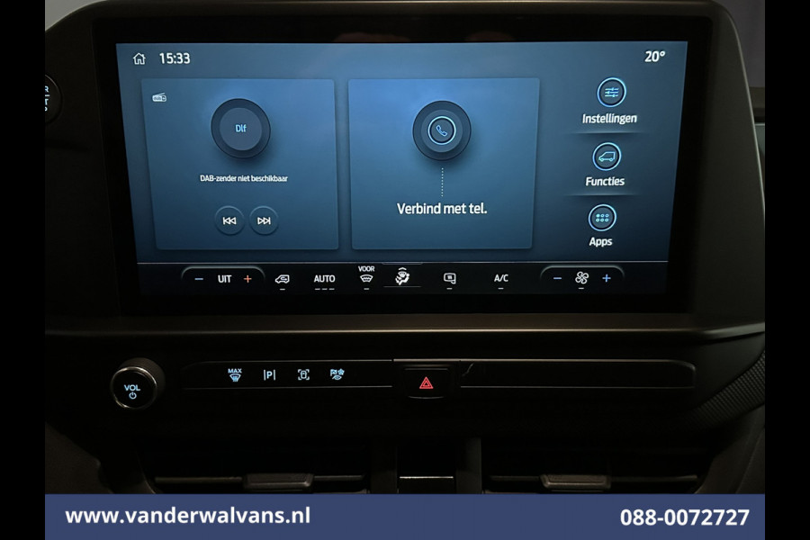 Ford Transit Custom 2.0 TDCI 136pk L2H1 Euro6 Airco | Camera | LED | Apple Carplay | Cruisecontrol Android Auto, Verwarmde voorruit, Parkeersensoren, Bijrijdersbank, 2740kg trekvermogen