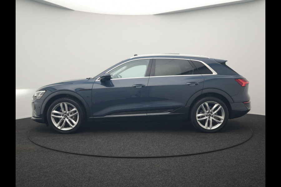 Audi Q8 e-tron 55 quattro Advanced Edition 115 kWh 408pk Dealer O.H | Panodak | Head Up | 360 Camera | Bang & Olufsen | Lederen Sportstoelen Massage & Memory | Stoelventilatie & Verwarming | Cruise Control | Keyless | Virtual | Navigatie | DAB | 21" L.M |