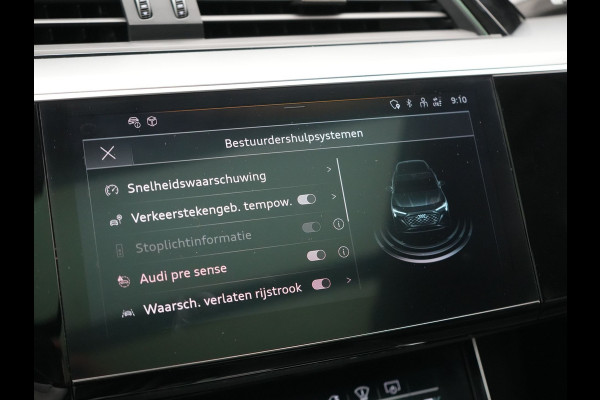 Audi Q8 e-tron 55 quattro Advanced Edition 115 kWh 408pk Dealer O.H | Panodak | Head Up | 360 Camera | Bang & Olufsen | Lederen Sportstoelen Massage & Memory | Stoelventilatie & Verwarming | Cruise Control | Keyless | Virtual | Navigatie | DAB | 21" L.M |