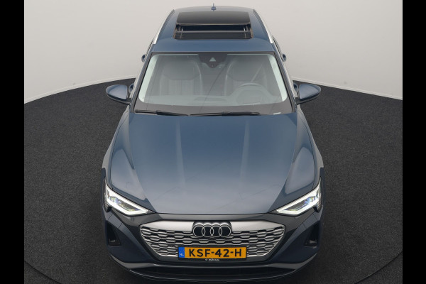 Audi Q8 e-tron 55 quattro Advanced Edition 115 kWh 408pk Dealer O.H | Panodak | Head Up | 360 Camera | Bang & Olufsen | Lederen Sportstoelen Massage & Memory | Stoelventilatie & Verwarming | Cruise Control | Keyless | Virtual | Navigatie | DAB | 21" L.M |