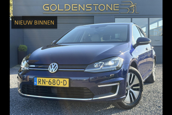 Volkswagen e-Golf e-Golf ✓SOH 88.57%✓Carplay✓Navi✓Leder✓Clima✓Cruise✓Pdc V+A✓LED✓16'' Lm velgen✓N.A.P✓Apk tot 02-2027