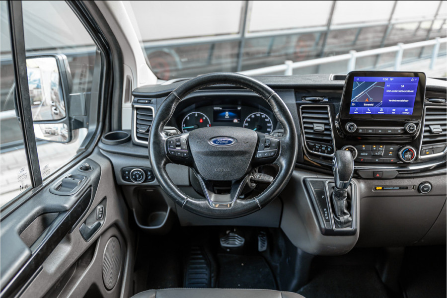 Ford Transit Custom 300 2.0 TDCI 170 PK L2H1 Limited DC | ACC | Elek stoelen | Lederen bekleding | Navigatie | CarPlay | Camera | Trekhaak | Orig. NL auto | Nieuwe APK