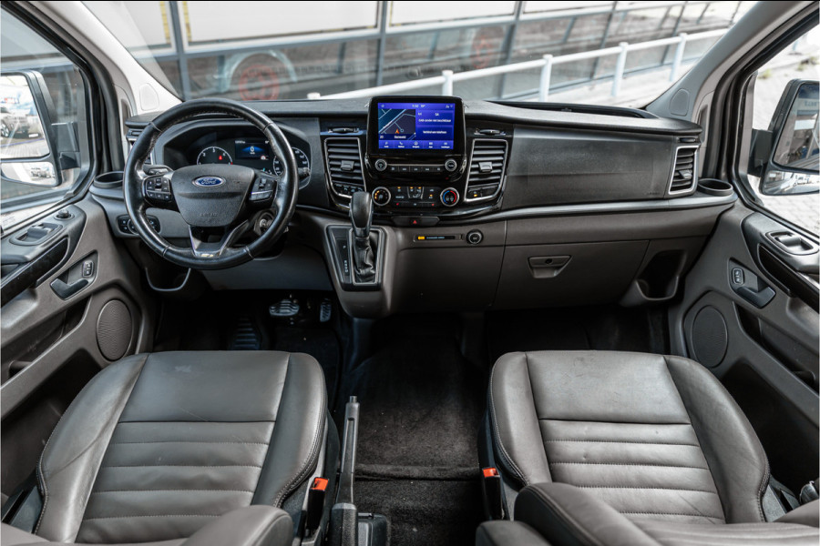 Ford Transit Custom 300 2.0 TDCI 170 PK L2H1 Limited DC | ACC | Elek stoelen | Lederen bekleding | Navigatie | CarPlay | Camera | Trekhaak | Orig. NL auto | Nieuwe APK