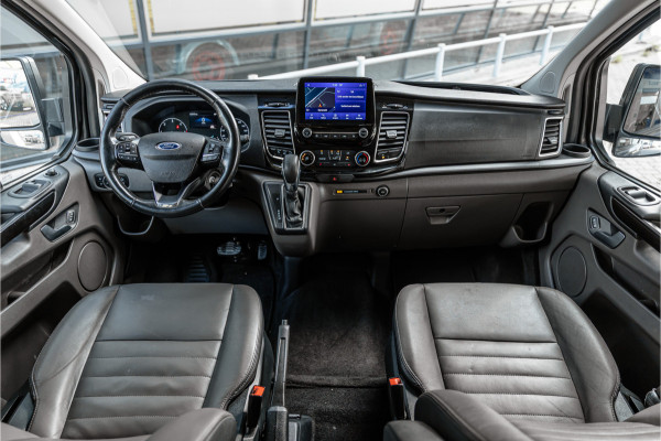 Ford Transit Custom 300 2.0 TDCI 170 PK L2H1 Limited DC | ACC | Elek stoelen | Lederen bekleding | Navigatie | CarPlay | Camera | Trekhaak | Orig. NL auto | Nieuwe APK