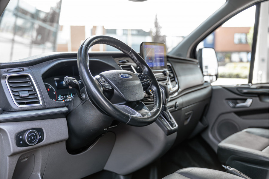 Ford Transit Custom 300 2.0 TDCI 170 PK L2H1 Limited DC | ACC | Elek stoelen | Lederen bekleding | Navigatie | CarPlay | Camera | Trekhaak | Orig. NL auto | Nieuwe APK