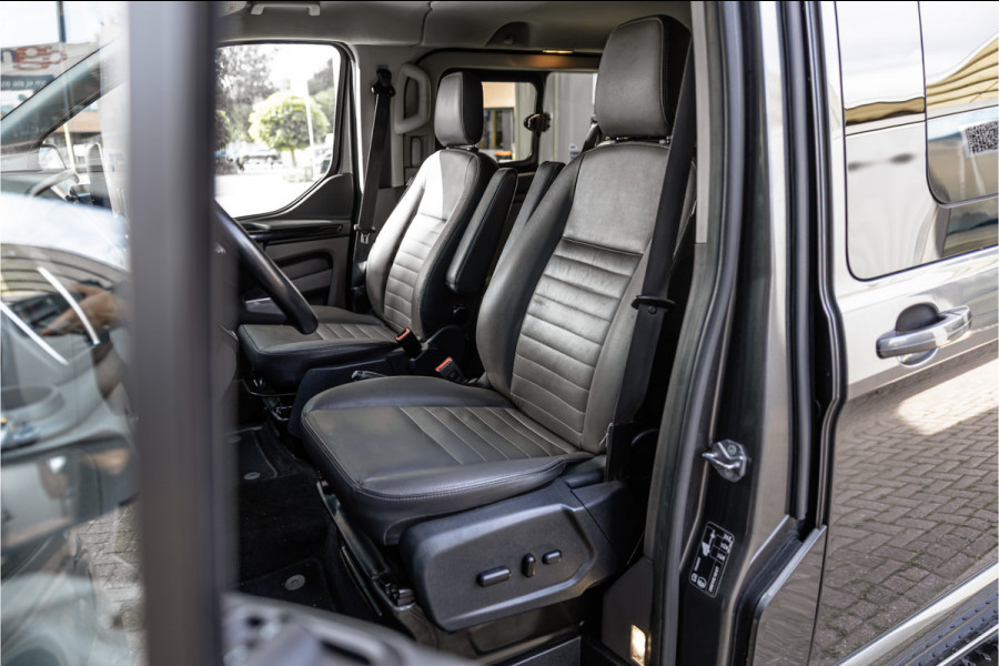 Ford Transit Custom 300 2.0 TDCI 170 PK L2H1 Limited DC | ACC | Elek stoelen | Lederen bekleding | Navigatie | CarPlay | Camera | Trekhaak | Orig. NL auto | Nieuwe APK