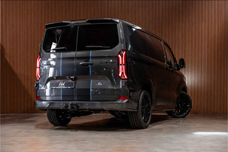 Ford Transit Custom 320 2.0 TDCI 170 PK Sport AWD | ACC | 360 Camera | Trekhaak | Blind Spot | Elek stoelen | CarPlay | Camera | Stoelverwarming | DAB | 3-Zitter | Dealer onderhouden | BPM Vrij