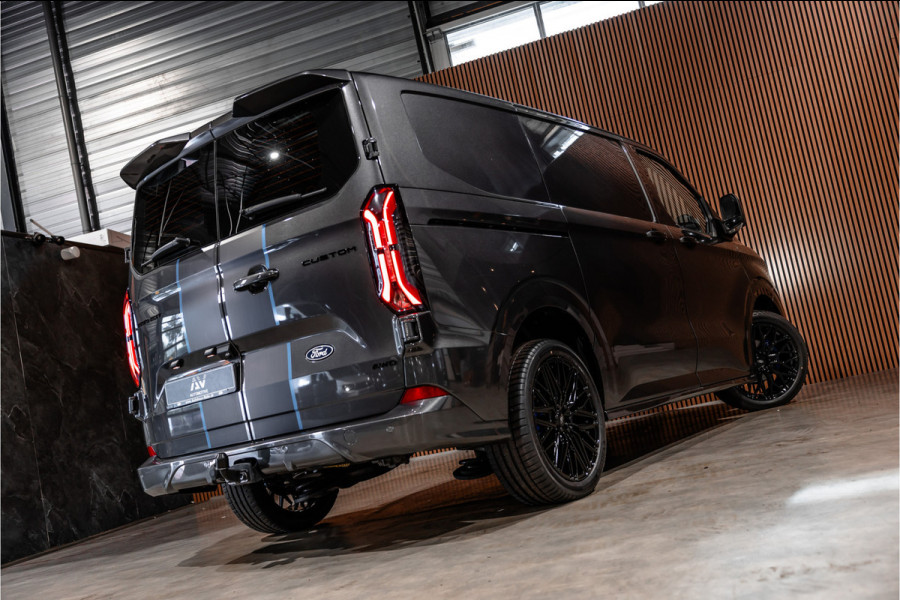 Ford Transit Custom 320 2.0 TDCI 170 PK Sport AWD | ACC | 360 Camera | Trekhaak | Blind Spot | Elek stoelen | CarPlay | Camera | Stoelverwarming | DAB | 3-Zitter | Dealer onderhouden | BPM Vrij