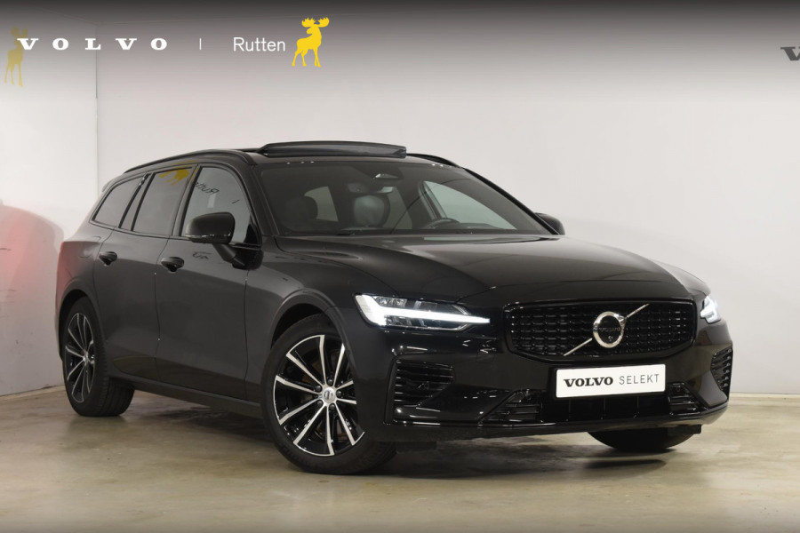 Volvo V60 T8 455PK Plug-in hybrid AWD Plus Dark / 360 Camera / Harman Kardon / Head-up display / Panorama schuifdak / Stoel- en stuurverwarming / Trekhaak / Elektrische stoelen met geheugen