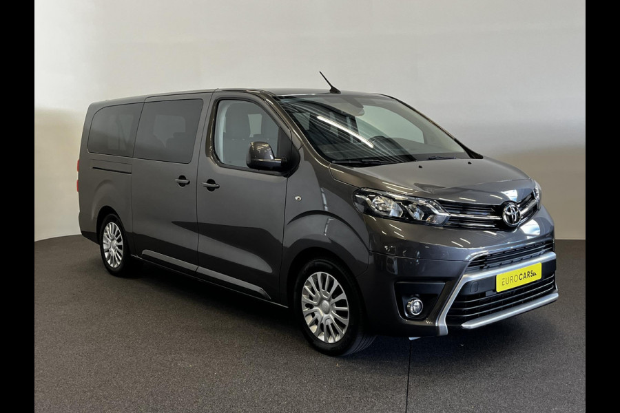 Toyota PROACE Electric Shuttle Long Extra Range Cool 75 kWh 9persoons PERSONENBUS Navigatie Apple Carplay/Android Auto Parkeersensoren Cruise Control Lichtmetalen velgen Getinte ramen Airco
