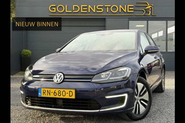 Volkswagen e-Golf e-Golf ✓SOH 88.57%✓Carplay✓Navi✓Leder✓Clima✓Cruise✓Pdc V+A✓LED✓16'' Lm velgen✓N.A.P✓Apk tot 02-2027