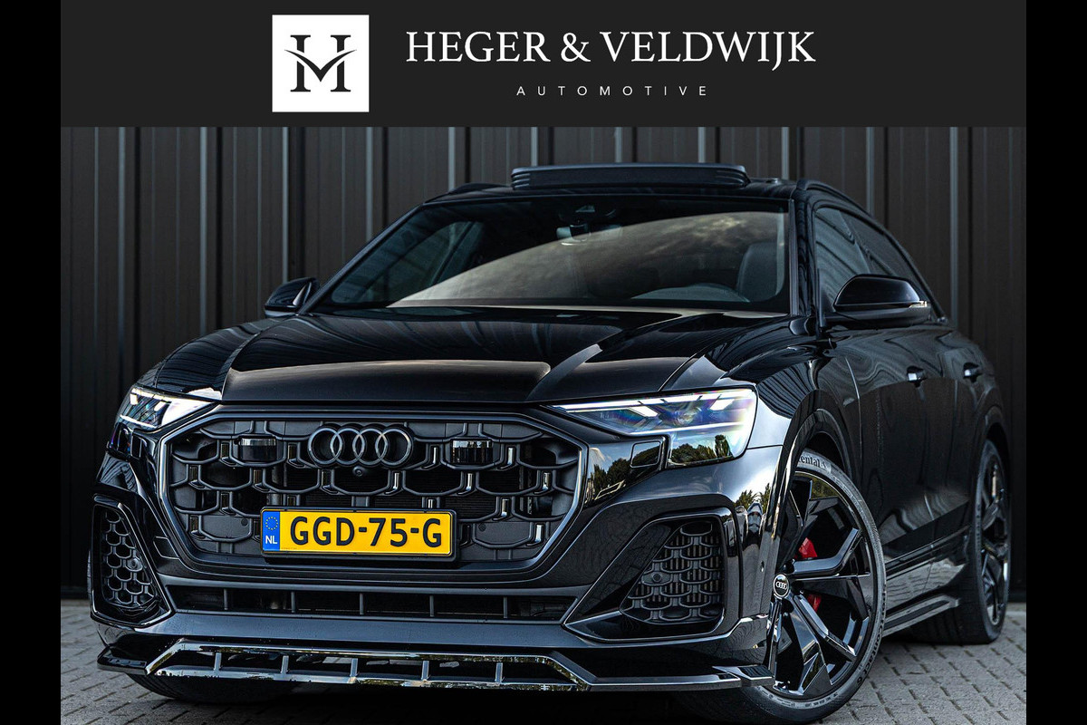 Audi Q8 55 TFSI e quattro Pro Line S | Panoramadak | NL-Auto | Dealeronderhouden | B&O | 360 Camera | Luchtvering | Adaptieve Cruise | Memory-Seats | Ambiance Interieur | Trekhaak | Stoelverwarming |
