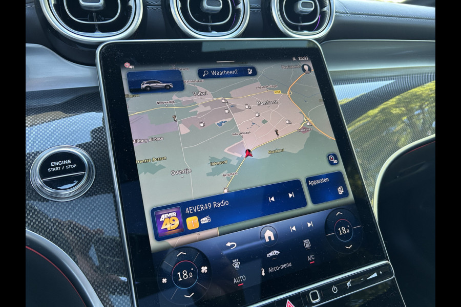 Mercedes-Benz GLC 300e AMG 4Matic // Trekhaak // Memory // 360 Camera // Panoramadak // Digital Light // Night pakket // Keyless // Augmented