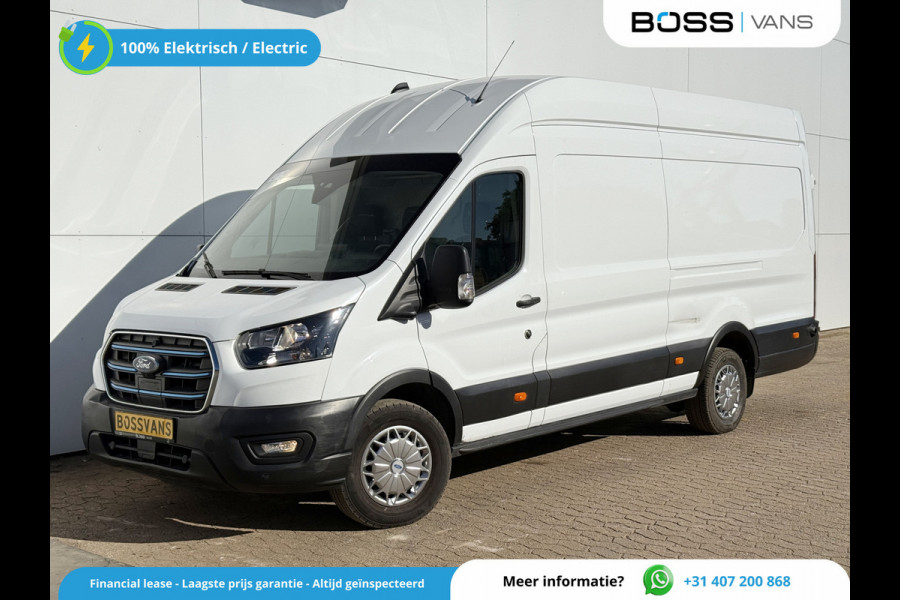 Ford E-Transit 68kWh 184PK L4H3 317km WLTP 93.7% (SOH) BEV Snelladen Carplay Climate control 360° Camera Parkeersensoren v+a Stoelverwarming