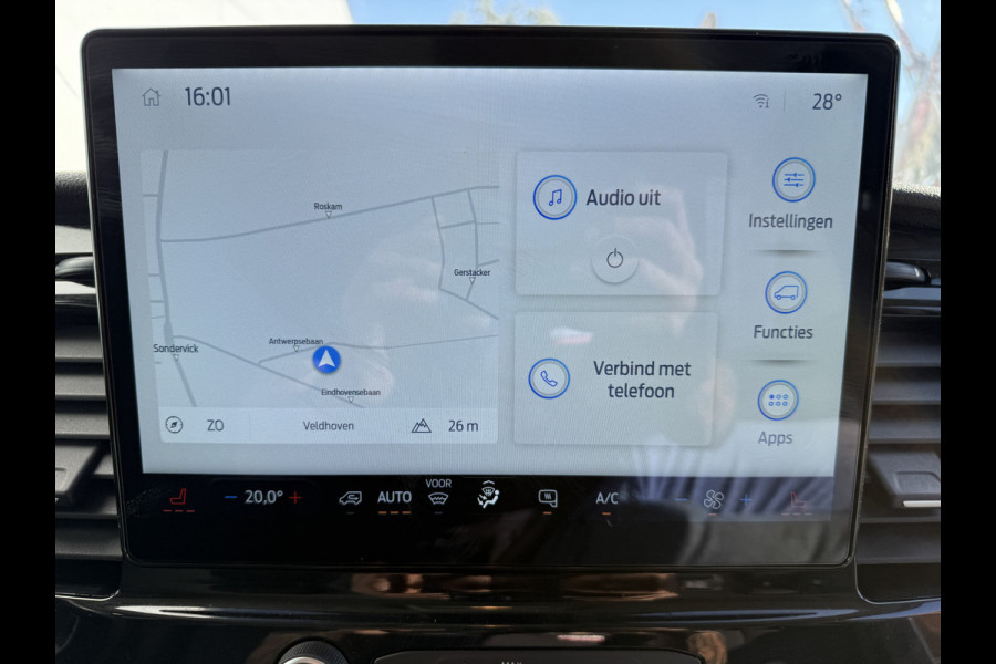Ford E-Transit 68kWh 184PK L4H3 317km WLTP 93.7% (SOH) BEV Snelladen Carplay Climate control 360° Camera Parkeersensoren v+a Stoelverwarming