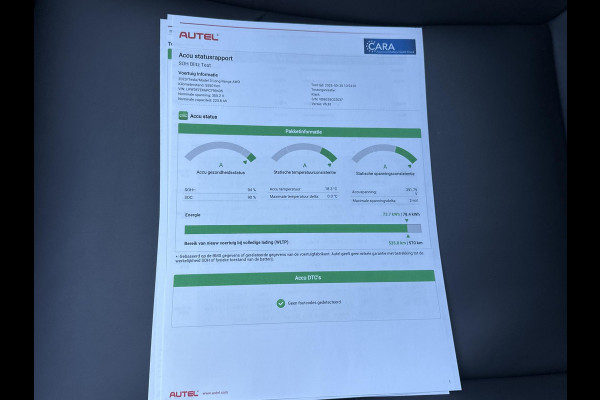 Tesla Model 3 Long Range AWD 75 kWh VAN: 35.900,- VOOR: 33.440,- UW HERFSTVOORDEEL: 2.460,-| FABRIEKSGARANTIE OP ACCU & AANDRIJFLIJN TOT 2031 OF 192.000 KM + ALGEMENE AUTO T/M 06-2027 of 80.000KM! BTW verrekenbaar | SOH 94% |