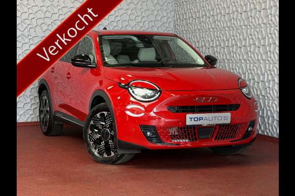Fiat 600 1.2 HYBRID LA PRIMA CAMERA CARPLAY ADAP.CRUISE STOELVERW. ELEK.KLEP LEER MASSAGE ELEK.STOEL 18''LMV ✅ Top Auto Fiat Wijchen , 30 Jaar ervaring in Fiat , Wij leveren de : Icon / La Prima / Pop / Sport . Urban / Benzine / Hybrid . Met Fabrieksgarantie ✅