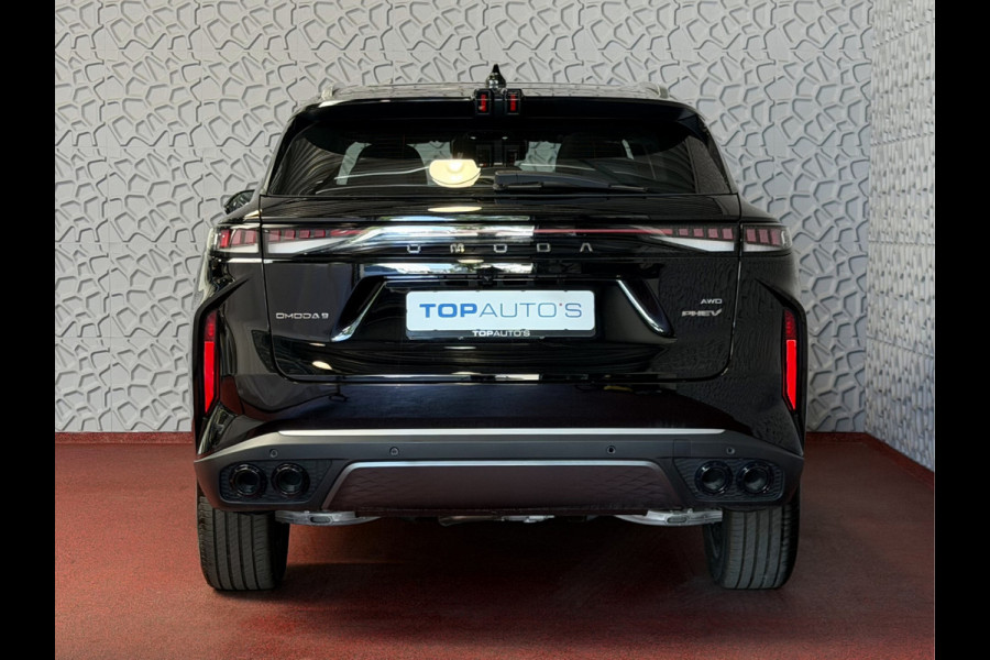 Omoda 9 OMODA 9 PREMIUM AWD 538PK MASSAGE STOEL.VERW/KOELING | 145 KM / TOTAAL MET BENZINE 1000KM ELEKTRISCH | 538 PK | 4WD 4X4