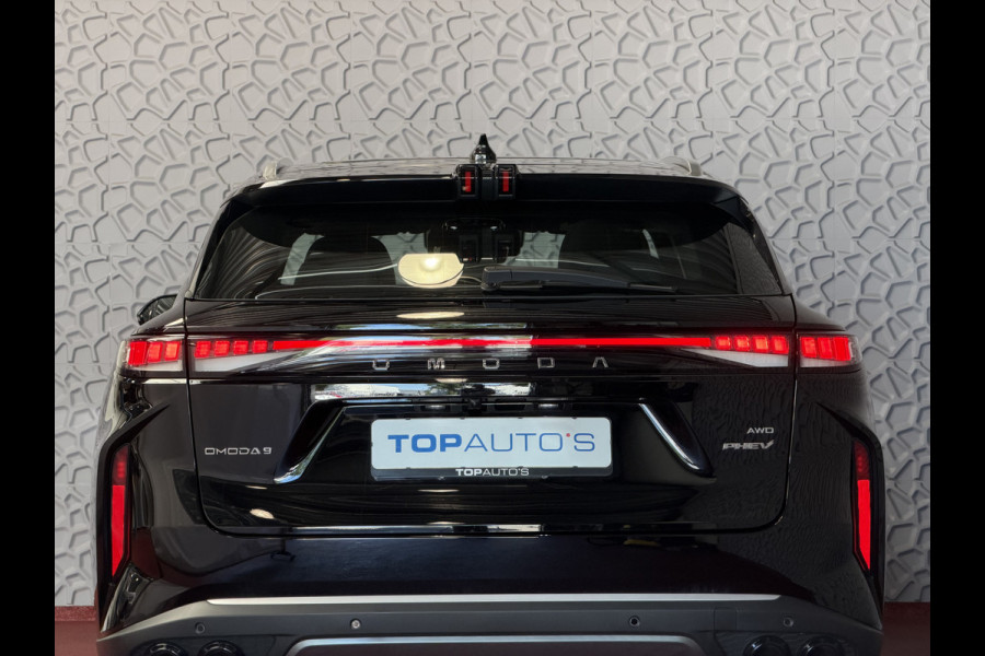 Omoda 9 OMODA 9 PREMIUM AWD 538PK MASSAGE STOEL.VERW/KOELING | 145 KM / TOTAAL MET BENZINE 1000KM ELEKTRISCH | 538 PK | 4WD 4X4