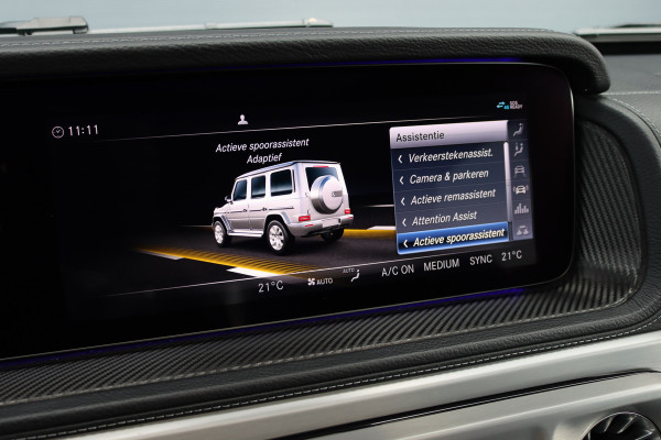 Mercedes-Benz G-Klasse 500 V8 | Schuifdak | Distronic+ | Standkachel | Burmester | Massage | Leder Exclusief | Stoelventilatie | Trekhaak | Sfeerverlichting | Apple Carplay |