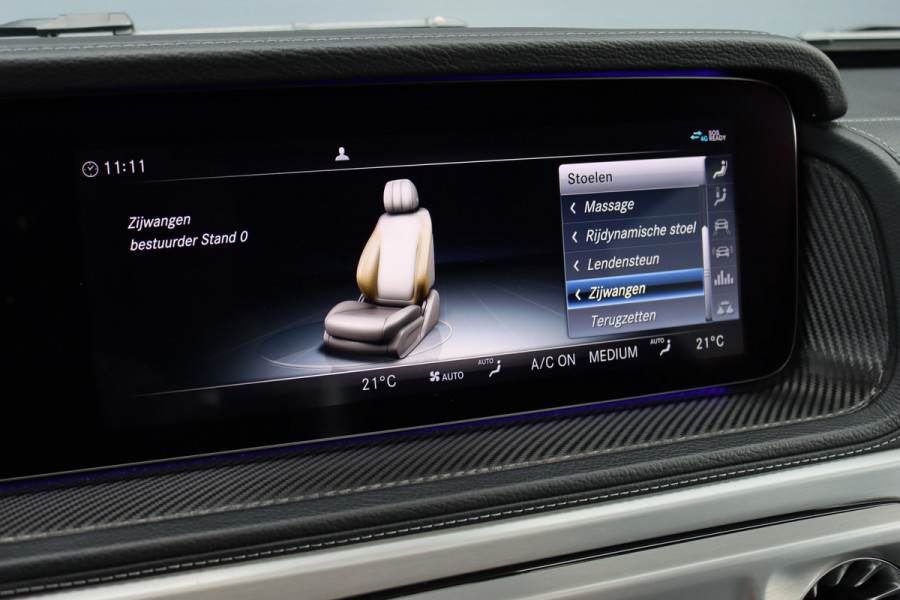Mercedes-Benz G-Klasse 500 V8 | Schuifdak | Distronic+ | Standkachel | Burmester | Massage | Leder Exclusief | Stoelventilatie | Trekhaak | Sfeerverlichting | Apple Carplay |