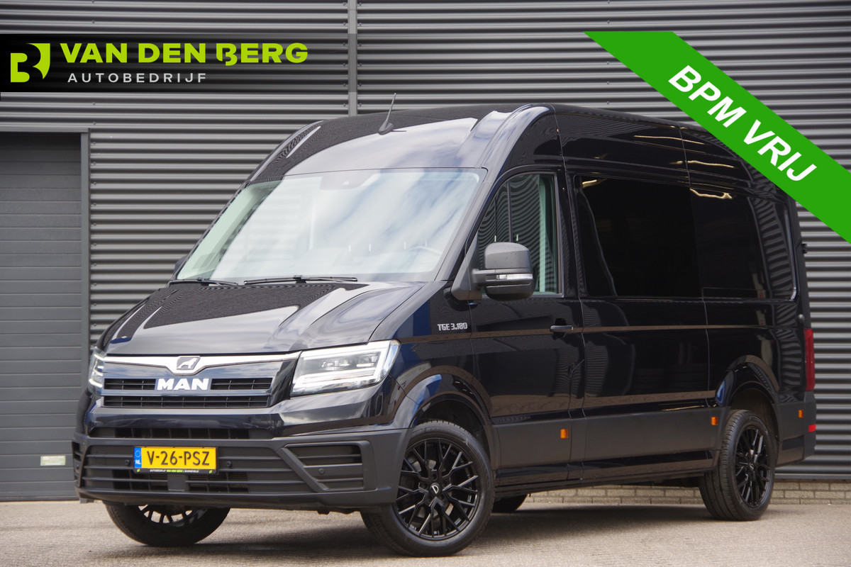 MAN TGE 3.180 35 2.0 L3H3(L2H2) 177PK AUT. DC-5/6P, TREKHAAK, ADAPT. CRUISE, CAMERA, AIRCO, DUBBELE CABINE, DUBBEL CABINE