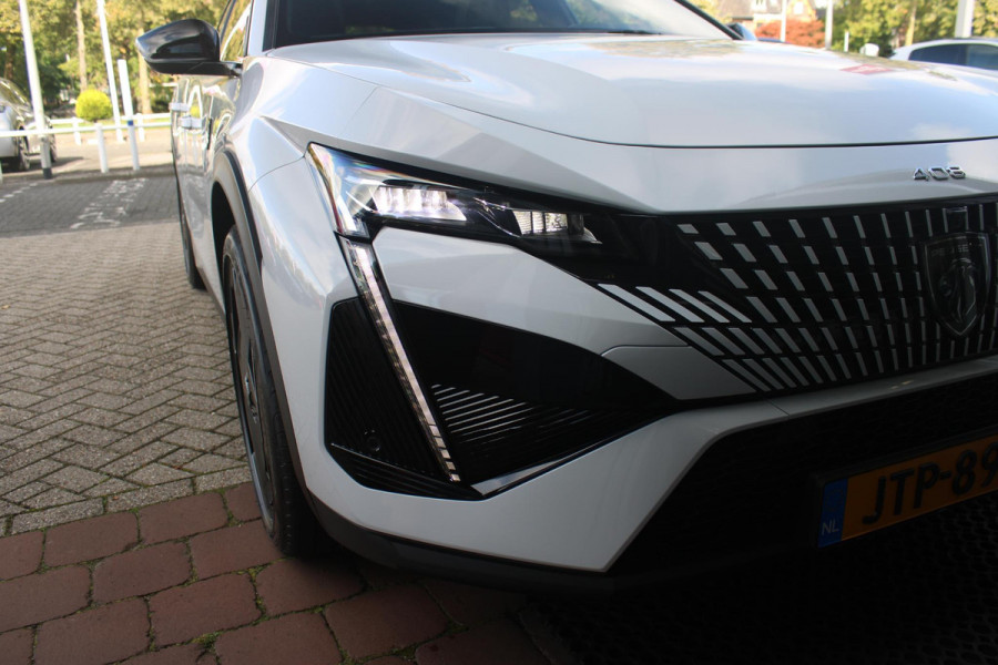 Peugeot 408 1.6 HYbrid 225PK EAT8 GT | PANORAMA SCHUIF/KANTEL DAK | ELEKTRISCH VERSTELBARE VOORSTOELEN MET MASAGE FUNCTIE | VOORSTOELEN VERWARMBAAR | STUUR VERWARMING | SFEER VERLICHTING | 20" LICHTMETALEN VELGEN | ELEKTRISCH BEDIENBARE ACHTERKLEP | LED MATRIX KOPLAMPEN | 360° CAMERA | PARKEERSENSOREN VOOR + ACHTER | DRAADLOZE TELEFOONLADER | DRAADLOZE APPLE CARPLAY/ANDROID AUTO | NAVIGATIE | DODEHOEK DETECTIE | ADAPTIVE CRUISE CONTROL |