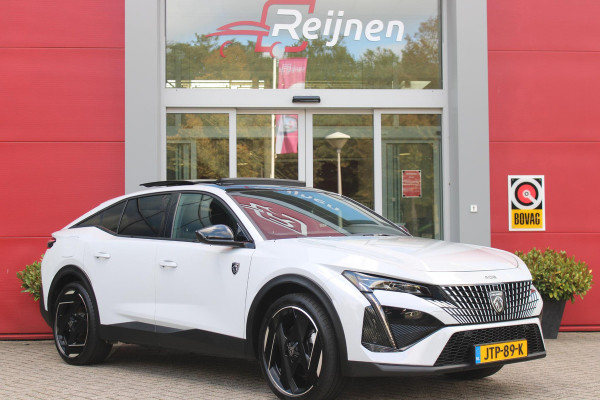 Peugeot 408 1.6 HYbrid 225PK EAT8 GT | PANORAMA SCHUIF/KANTEL DAK | ELEKTRISCH VERSTELBARE VOORSTOELEN MET MASAGE FUNCTIE | VOORSTOELEN VERWARMBAAR | STUUR VERWARMING | SFEER VERLICHTING | 20" LICHTMETALEN VELGEN | ELEKTRISCH BEDIENBARE ACHTERKLEP | LED MATRIX KOPLAMPEN | 360° CAMERA | PARKEERSENSOREN VOOR + ACHTER | DRAADLOZE TELEFOONLADER | DRAADLOZE APPLE CARPLAY/ANDROID AUTO | NAVIGATIE | DODEHOEK DETECTIE | ADAPTIVE CRUISE CONTROL |