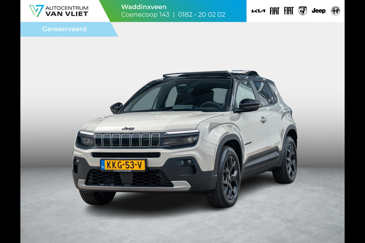 Jeep Avenger Black Edition 54 kWh | Winter Pack | Infotainment&Convenience Pack | Schuif/Kanteldak | Bicolore