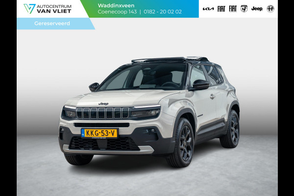 Jeep Avenger Black Edition 54 kWh | Winter Pack | Infotainment&Convenience Pack | Schuif/Kanteldak | Bicolore